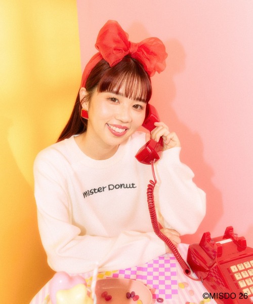 LEPSIM(レプシィム)の「【Mister Donut】12ゲージドーナツプルオーバー 627321(ニット/セーター・レディース・アイボリー/ブラック・FREE)」の8枚目の写真