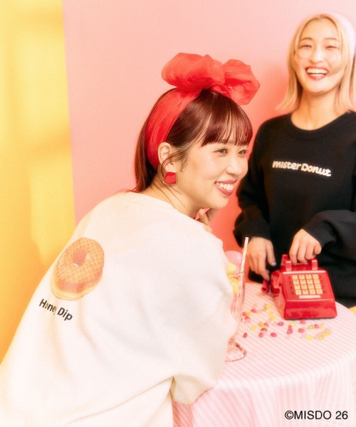 LEPSIM(レプシィム)の「【Mister Donut】12ゲージドーナツプルオーバー 627321(ニット/セーター・レディース・アイボリー/ブラック・FREE)」の10枚目の写真