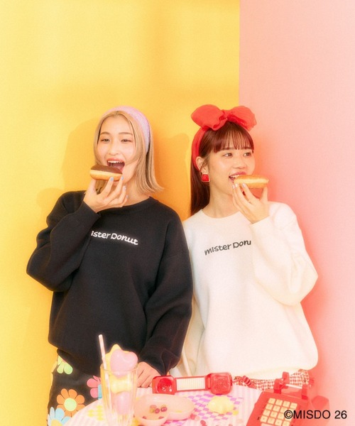 LEPSIM(レプシィム)の「【Mister Donut】12ゲージドーナツプルオーバー 627321(ニット/セーター・レディース・アイボリー/ブラック・FREE)」の17枚目の写真