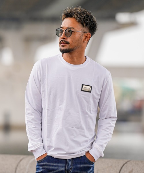 adamsJUGGLER（アダムスジャグラー）の「RTEGプレートロンティー（Tシャツ/カットソー・メンズ・ホワイト/ブラック・S/M/L/XL/XXL）」の11枚目の写真