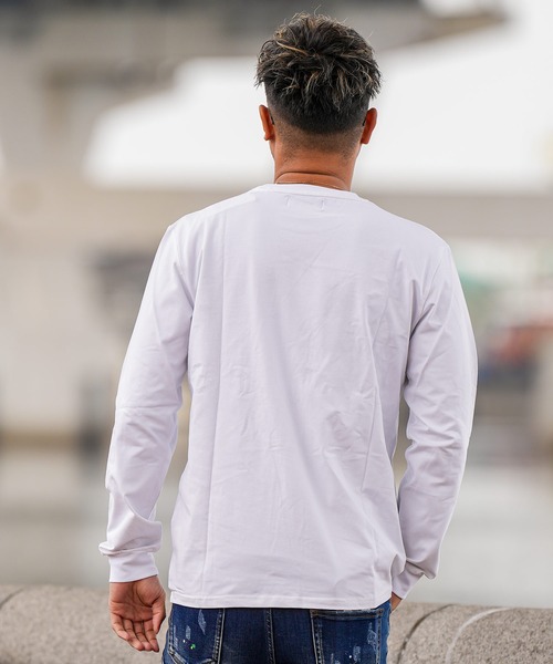 adamsJUGGLER（アダムスジャグラー）の「RTEGプレートロンティー（Tシャツ/カットソー・メンズ・ホワイト/ブラック・S/M/L/XL/XXL）」の13枚目の写真