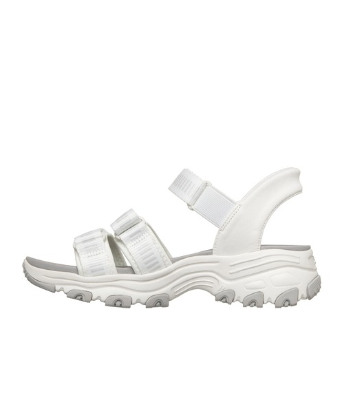 SKECHERS（スケッチャーズ）の「ディーライツ サンダル クラシック キャッチ（サンダル・レディース・ホワイト×ホワイト/ベビーピンク/ブラック×ブラック・25cm/23cm/24cm）」の9枚目の写真