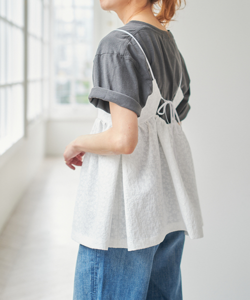 Spick & Span(スピックアンドスパン)の「ジャガードキャミソール(シャツ/ブラウス・レディース・ホワイト/ブラック・FREE)」の14枚目の写真