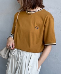 [FRED PERRY/フレッドペリー] ツインティップライン ワンポイントロゴ刺繍Tシャツ M1588V