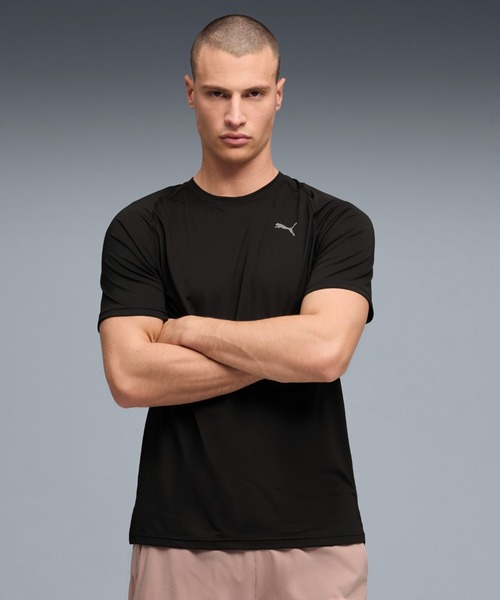 PUMA(プーマ)の「PUMA プーマ メンズ トレーニング ドライエリート 半袖 Tシャツ(Tシャツ/カットソー・メンズ・ホワイト/ブラック・XX-LARGE/X-LARGE/LARGE/SMALL/MEDIUM)」の1枚目の写真