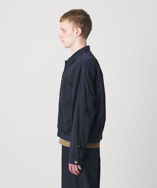 MONKEY TIME（モンキータイム）の「ビンテージ タフタ トラッカー ジャケット（ブルゾン・メンズ・ネイビー/ブラック・S/M/L/XL）」の19枚目の写真