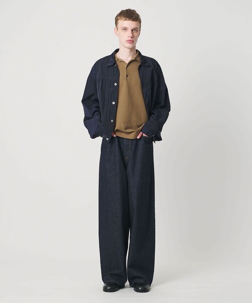 MONKEY TIME（モンキータイム）の「ビンテージ タフタ トラッカー ジャケット（ブルゾン・メンズ・ネイビー/ブラック・S/M/L/XL）」の22枚目の写真