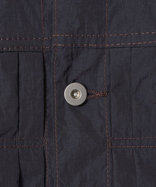 MONKEY TIME（モンキータイム）の「ビンテージ タフタ トラッカー ジャケット（ブルゾン・メンズ・ネイビー/ブラック・S/M/L/XL）」の8枚目の写真