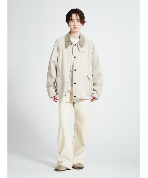 Barbour（バブアー）の「【TRANSPORT / トランスポート】ピーチスキン コットン ショートレングスブルゾン（ブルゾン・メンズ・ダークグリーン/グリーン/ライトベージュ・36/34/42/40/38）」の4枚目の写真