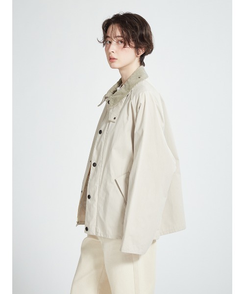 Barbour（バブアー）の「【TRANSPORT / トランスポート】ピーチスキン コットン ショートレングスブルゾン（ブルゾン・メンズ・ダークグリーン/グリーン/ライトベージュ・36/34/42/40/38）」の7枚目の写真