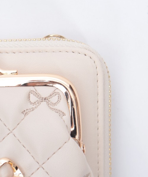 axes femme（アクシーズファム）の「リボン刺繍キルトショルダー（ショルダーバッグ・レディース・ピンク系その他/ブラック/キナリ・FREE）」の6枚目の写真