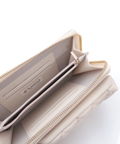 axes femme（アクシーズファム）の「リボン刺繍キルトショルダー（ショルダーバッグ・レディース・ピンク系その他/ブラック/キナリ・FREE）」の9枚目の写真