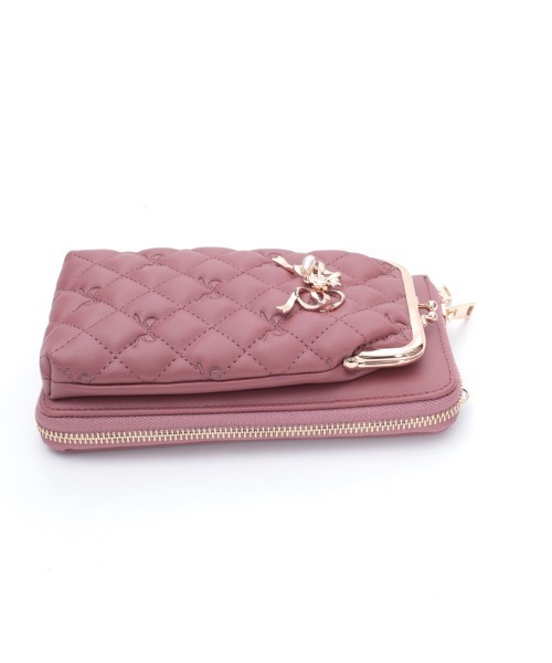 axes femme（アクシーズファム）の「リボン刺繍キルトショルダー（ショルダーバッグ・レディース・ピンク系その他/ブラック/キナリ・FREE）」の14枚目の写真