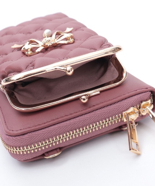 axes femme（アクシーズファム）の「リボン刺繍キルトショルダー（ショルダーバッグ・レディース・ピンク系その他/ブラック/キナリ・FREE）」の16枚目の写真