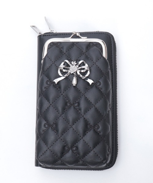 axes femme（アクシーズファム）の「リボン刺繍キルトショルダー（ショルダーバッグ・レディース・ピンク系その他/ブラック/キナリ・FREE）」の18枚目の写真