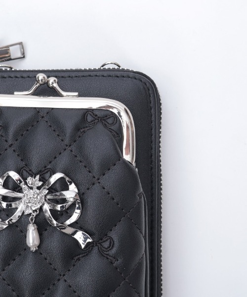 axes femme（アクシーズファム）の「リボン刺繍キルトショルダー（ショルダーバッグ・レディース・ピンク系その他/ブラック/キナリ・FREE）」の20枚目の写真