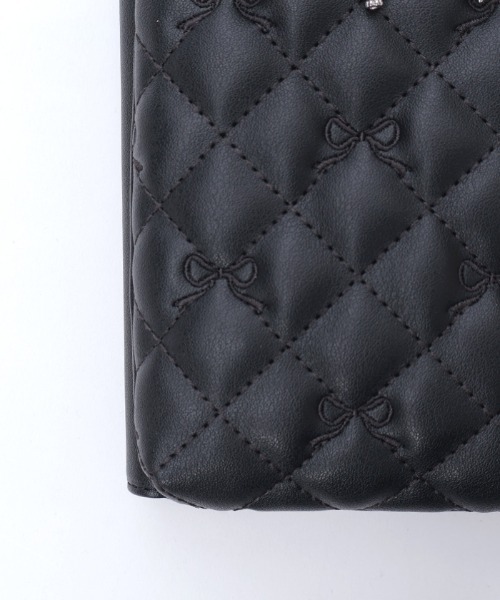 axes femme（アクシーズファム）の「リボン刺繍キルトショルダー（ショルダーバッグ・レディース・ピンク系その他/ブラック/キナリ・FREE）」の21枚目の写真