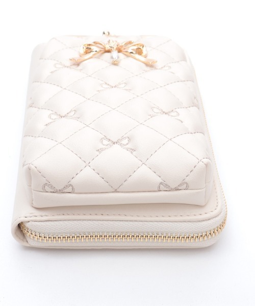 axes femme（アクシーズファム）の「リボン刺繍キルトショルダー（ショルダーバッグ・レディース・ピンク系その他/ブラック/キナリ・FREE）」の8枚目の写真