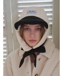 ALLINCOMPLETE（オールインコンプリート）の「パンダダウンバラクラバ（ニットキャップ/ビーニー）」