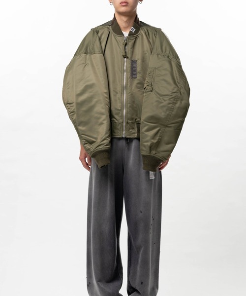 MIHARAYASUHIRO/ミハラヤスヒロ】BACK VEST BOMBER JACKET（MA-1