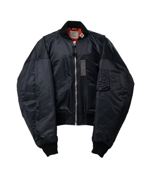 Maison MIHARA YASUHIRO（メゾンミハラヤスヒロ）の「【MIHARAYASUHIRO/ミハラヤスヒロ】BACK VEST BOMBER JACKET（MA-1・メンズ・カーキ/ブラック・48/46/44）」の7枚目の写真
