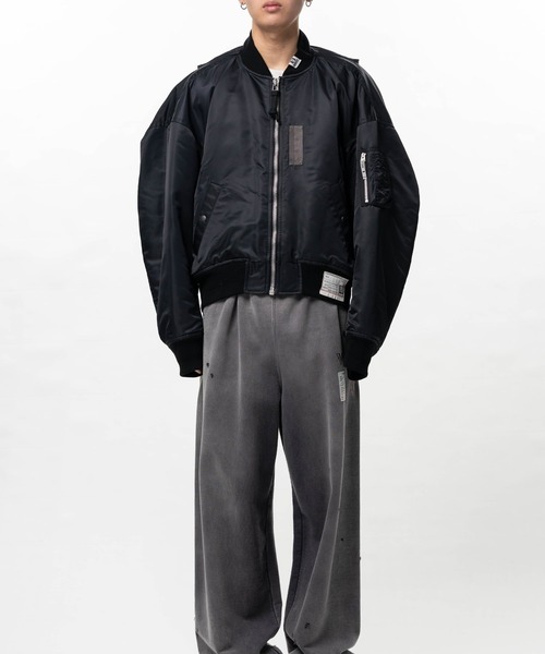 Maison MIHARA YASUHIRO（メゾンミハラヤスヒロ）の「【MIHARAYASUHIRO/ミハラヤスヒロ】BACK VEST BOMBER JACKET（MA-1・メンズ・カーキ/ブラック・48/46/44）」の13枚目の写真