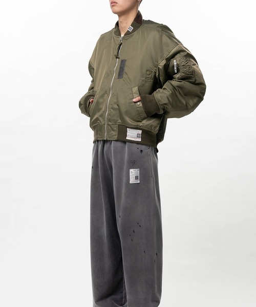 Maison MIHARA YASUHIRO（メゾンミハラヤスヒロ）の「【MIHARAYASUHIRO/ミハラヤスヒロ】BACK VEST BOMBER JACKET（MA-1・メンズ・カーキ/ブラック・48/46/44）」の21枚目の写真
