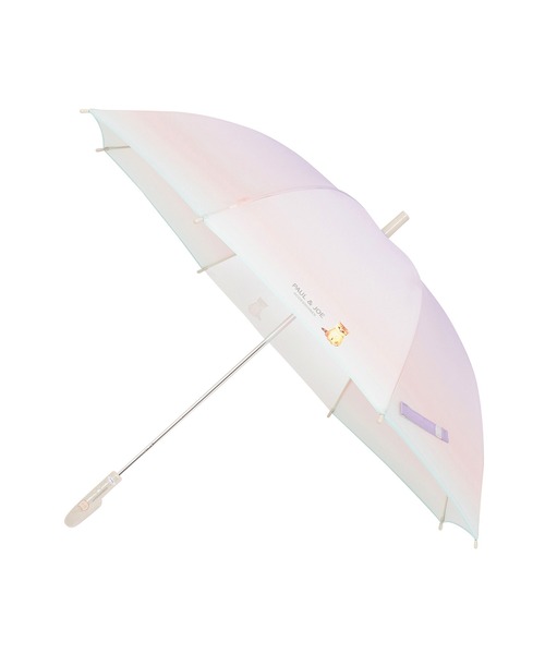 PAUL&JOE(ポールアンドジョー)の「キッズ 子供 長傘 雨傘 UVカット 透明コマ付 ”グラデーション ヌネット”(長傘・キッズ・ミント/ライトパープル・55/50)」の11枚目の写真