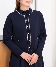 STRAWBERRY-FIELDS（ストロベリーフィールズ）の「アデルポリー_パールトリミングジャケット（カーディガン/ボレロ）」