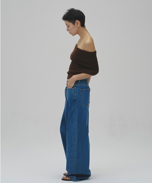 TODAYFUL（トゥデイフル）の「Seamless Offshoulder Knit（ニット/セーター・レディース・ライトグリーン/ブラウン/ブラック・FREE）」の8枚目の写真