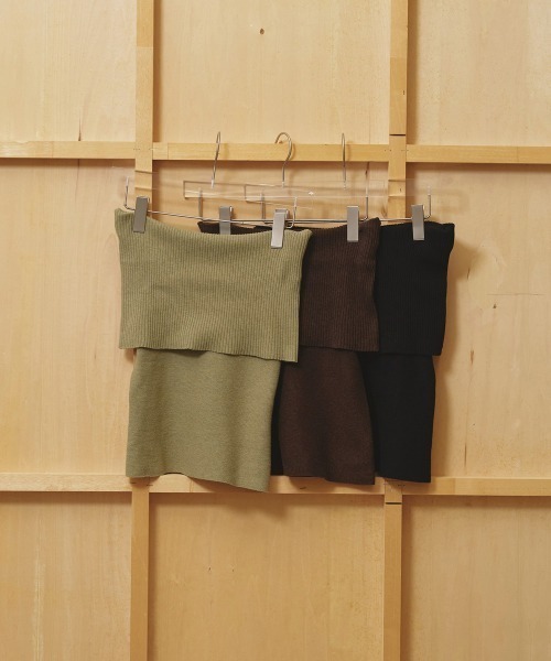 TODAYFUL（トゥデイフル）の「Seamless Offshoulder Knit（ニット/セーター・レディース・ライトグリーン/ブラウン/ブラック・FREE）」の10枚目の写真