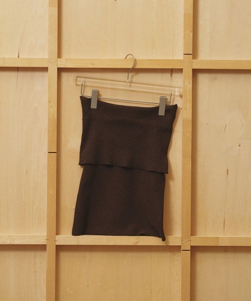 TODAYFUL（トゥデイフル）の「Seamless Offshoulder Knit（ニット/セーター・レディース・ライトグリーン/ブラウン/ブラック・FREE）」の12枚目の写真