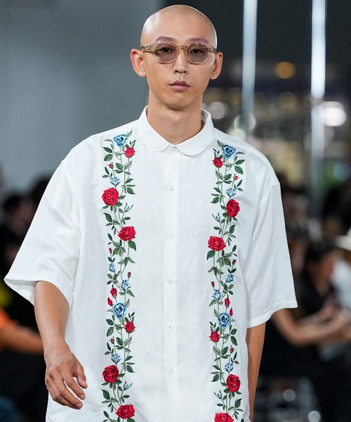 MSML(エムエスエムエル)の「LINEN RAYON EMBROIDERY SHIRT(シャツ/ブラウス・メンズ・ホワイト/ブラック・M/L/XL)」の9枚目の写真