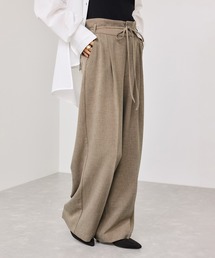 VIS | サマーツイードリボンベルトパンツ/UVケア・イージーケア(その他パンツ)