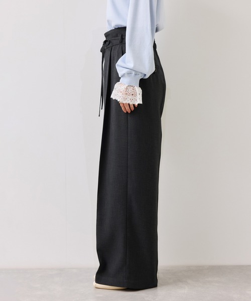 VIS（ビス）の「サマーツイードリボンベルトパンツ/UVケア・イージーケア（その他パンツ・レディース・ベージュ系その他/グレー/チャコールグレー・SS/S/M）」の19枚目の写真