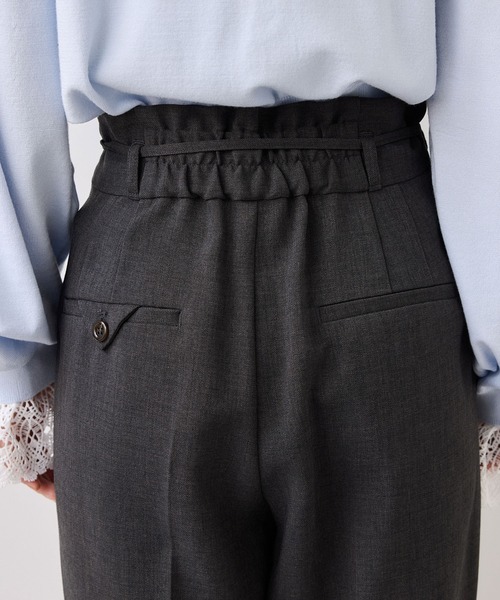 VIS（ビス）の「サマーツイードリボンベルトパンツ/UVケア・イージーケア（その他パンツ・レディース・ベージュ系その他/グレー/チャコールグレー・SS/S/M）」の14枚目の写真