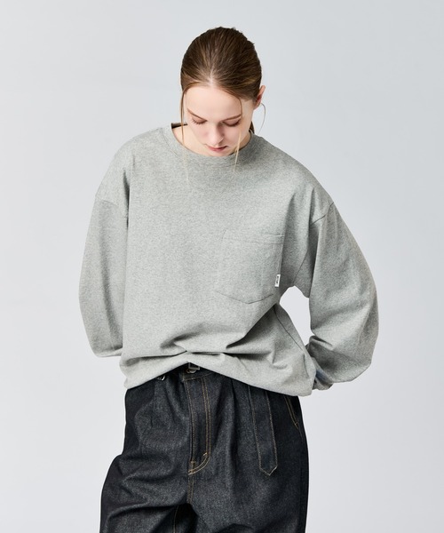 WETTEMPT（ウィテンプト）の「BASIC DRAWSTRING L/S TEE / ベーシックドローコードロンT（Tシャツ/カットソー・メンズ・グレー/ネイビー/イエロー・SMALL/MEDIUM/LARGE）」の22枚目の写真