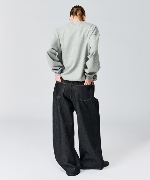 WETTEMPT（ウィテンプト）の「BASIC DRAWSTRING L/S TEE / ベーシックドローコードロンT（Tシャツ/カットソー・メンズ・グレー/ネイビー/イエロー・SMALL/MEDIUM/LARGE）」の5枚目の写真