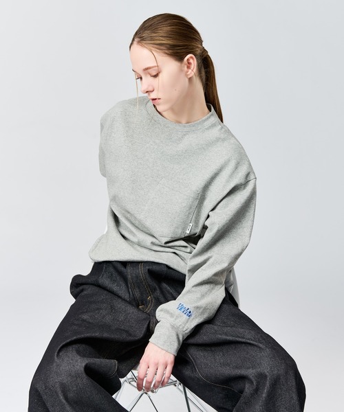 WETTEMPT（ウィテンプト）の「BASIC DRAWSTRING L/S TEE / ベーシックドローコードロンT（Tシャツ/カットソー・メンズ・グレー/ネイビー/イエロー・SMALL/MEDIUM/LARGE）」の9枚目の写真
