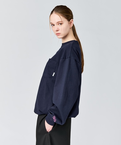 WETTEMPT（ウィテンプト）の「BASIC DRAWSTRING L/S TEE / ベーシックドローコードロンT（Tシャツ/カットソー・メンズ・グレー/ネイビー/イエロー・SMALL/MEDIUM/LARGE）」の12枚目の写真