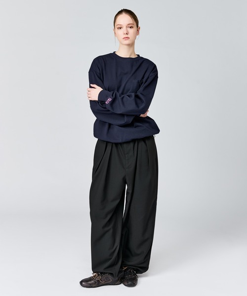 WETTEMPT（ウィテンプト）の「BASIC DRAWSTRING L/S TEE / ベーシックドローコードロンT（Tシャツ/カットソー・メンズ・グレー/ネイビー/イエロー・SMALL/MEDIUM/LARGE）」の16枚目の写真