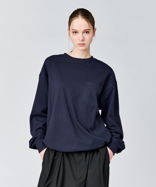 WETTEMPT（ウィテンプト）の「BASIC DRAWSTRING L/S TEE / ベーシックドローコードロンT（Tシャツ/カットソー・メンズ・グレー/ネイビー/イエロー・SMALL/MEDIUM/LARGE）」の11枚目の写真