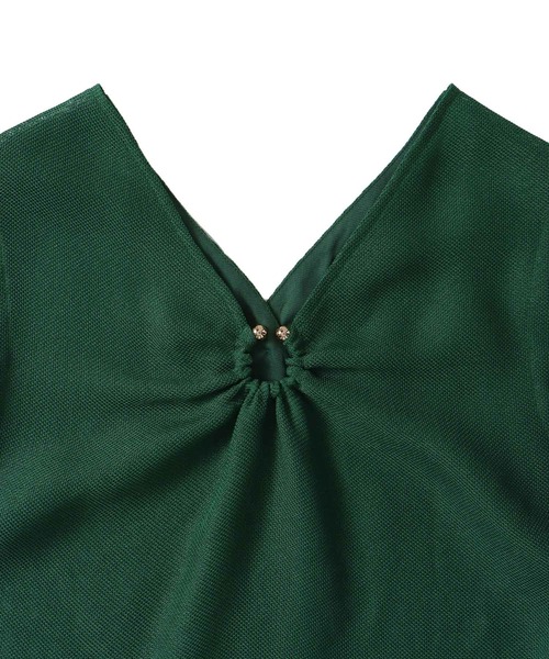 DRESSLAVE(ドレスレイブ)の「karami 2way dress(カラミ2ウェイワンピース)(ワンピース・レディース・ブラック/グリーン・38)」の14枚目の写真