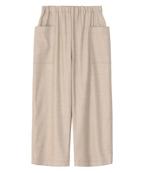 Plantation（プランテーション）の「ウールフラノストレッチ / パンツ / P（その他パンツ・レディース・ブラック/ベージュ・M size）」の2枚目の写真