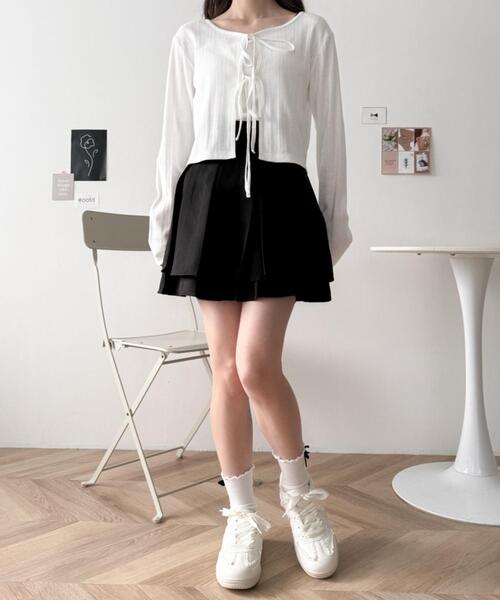 WEGO(ウィゴー)の「WEGO/レースローカットスニーカー(スニーカー・レディース・ブラック/ホワイト・LARGE/MEDIUM/SMALL)」の3枚目の写真
