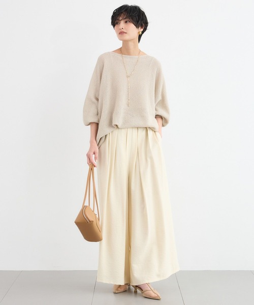 BARNYARDSTORM（バンヤードストーム）の「BARNYARDSTORM / ワイドキュロットパンツ / ハンドウォッシャブル（その他パンツ・レディース・グレー/ホワイト系その他・M/S）」の5枚目の写真