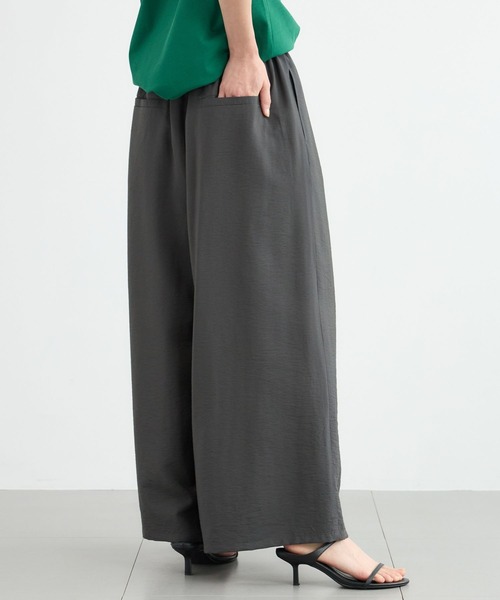 BARNYARDSTORM（バンヤードストーム）の「BARNYARDSTORM / ワイドキュロットパンツ / ハンドウォッシャブル（その他パンツ・レディース・グレー/ホワイト系その他・M/S）」の7枚目の写真