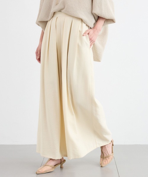 BARNYARDSTORM（バンヤードストーム）の「BARNYARDSTORM / ワイドキュロットパンツ / ハンドウォッシャブル（その他パンツ・レディース・グレー/ホワイト系その他・M/S）」の14枚目の写真