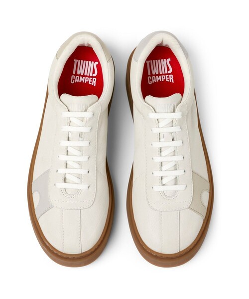 CAMPER（カンペール）の「[カンペール] TWINS / レザースニーカー（スニーカー・メンズ・ホワイト・25.5cm/27.5cm/28.0cm/26.0cm/25.0cm/27.0cm）」の2枚目の写真