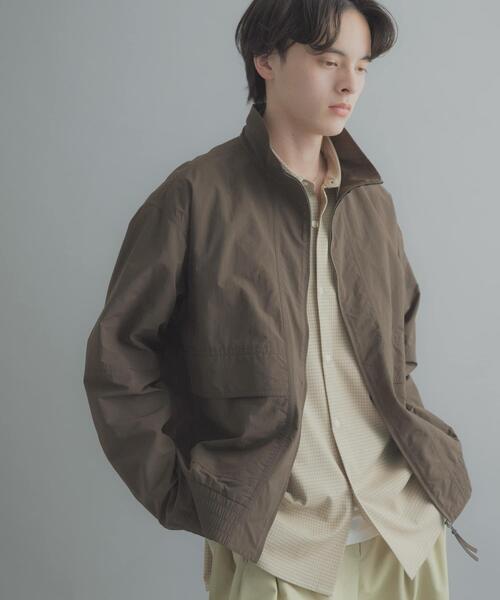SENSE OF PLACE by URBAN RESEARCH（センスオブプレイスバイアーバンリサーチ）の「リップストップナイロンブルゾン（ブルゾン・メンズ・ブラウン/イエロー/ブラック・LARGE/MEDIUM）」の16枚目の写真